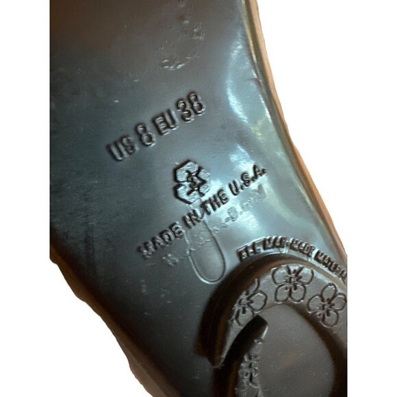 OkaB Flat Black Jelly Ballet Slipper Shoe Size 8 - Picture 6 of 6